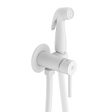 Встраиваемый смеситель с гигиеническим душем, белый матовый, Tidy, Milardo, 001WTR0M08