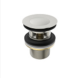 Выпуск для умывальника с переливом, сатин, Ray, IDDIS, RAYBN00i88