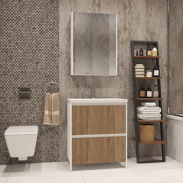 Зеркало-шкаф Velvex Klaufs 60 белое zsKLA.60-216