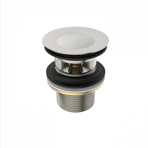 Выпуск для умывальника с переливом, сатин, Ray, IDDIS, RAYBN00i88