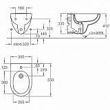 Биде подвесное Geberit Renova 233040000