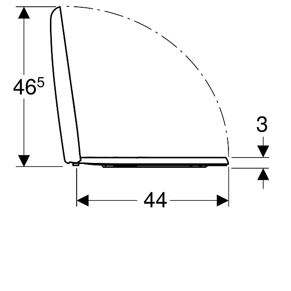 Крышка-сиденье микролифт Geberit Renova 573025000 с микролифтом