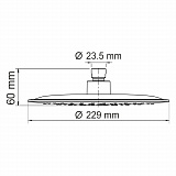 Верхняя душевая насадка Wassercraft A115