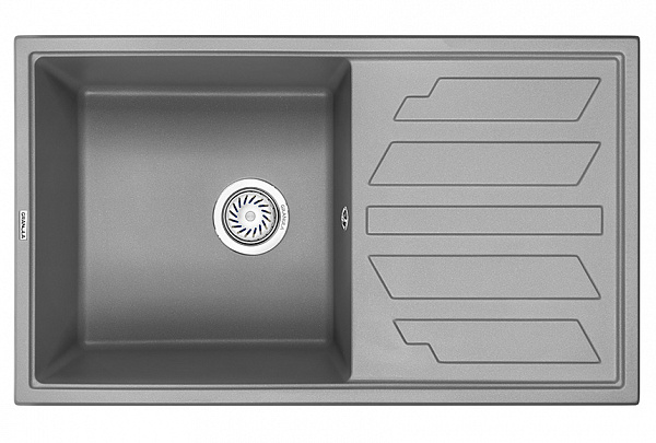 Мойка кухонная Granula прямоугольная кварц 8601, АЛЮМИНИУМ