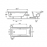 Акриловая ванна Jacob Delafon Odeon Up 180x80 E6048RU-00