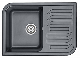 Мойка кухонная Granula прямоугольная кварц 7001, ШВАРЦ