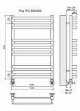 Полотенцесушитель водяной Terminus  Рид П10 500х800