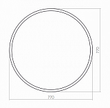 Зеркало Silver Mirrors Manhetten D77 см ФР-00001425