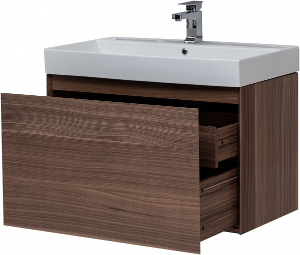 Тумба под раковину Aquanet Нью-Йорк 85 орех 00203947