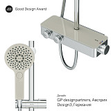 F0750A400 Inspire V2.0, душевая система, набор: см-ль д/душа с термостатом, верхний душ d 250 мм, ру