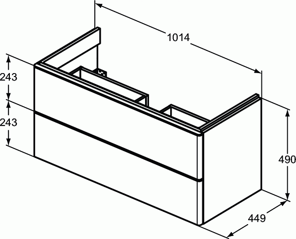 Тумба под раковину Ideal Standard Adapto T4297PB