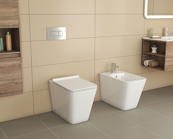 GR-BPR4414  БИДЕ напольное БЕЛОЕ  595*360*410, 1 место