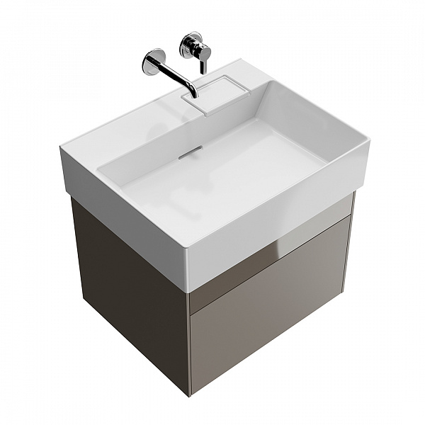 Тумба Kerama Marazzi LOGICA подвесная 2 ящика 60 см, песчаный