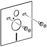Звукоизоляционная прокладка Geberit 156.050.00.1 для подвесного унитаза или биде