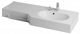 Раковина под тумбу Акватон - ОТЕЛЬ  2/127 правая с навесами 1A70123WOT01R