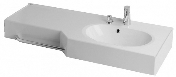 Раковина под тумбу Акватон - ОТЕЛЬ  2/127 правая с навесами 1A70123WOT01R