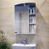 Зеркальный шкаф Ника 40, свет, фацет, левый Санта 101082