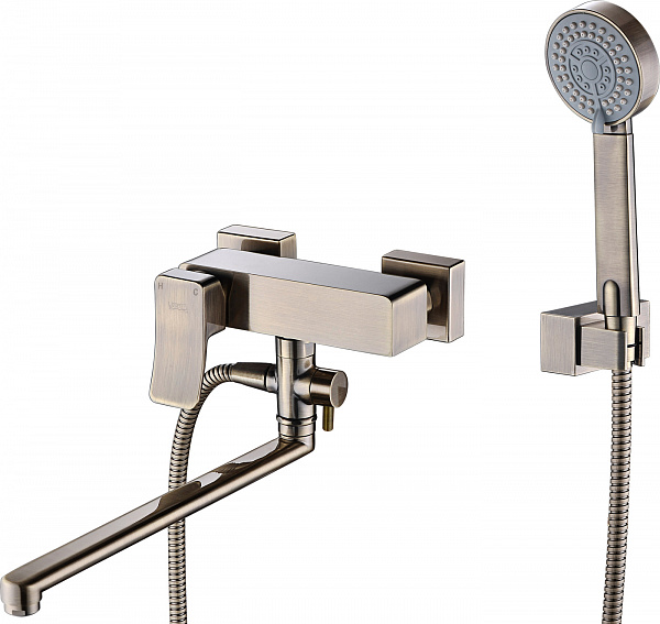 Смеситель для ванны с длинным изливом Wasserkraft Exter 1602L