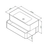 M30FHX1002TF Sensation, База под раковину, подвесная, 100 см, ящики, табачный дуб, текстурированная,