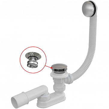Сифон для ванны AlcaPlast A504CKM