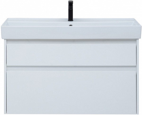 Тумба под раковину Aquanet Nova Lite 100 белый (2 ящика) 00242581