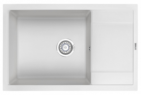 Мойка кухонная Granula прямоугольная кварц 7805, АРКТИК