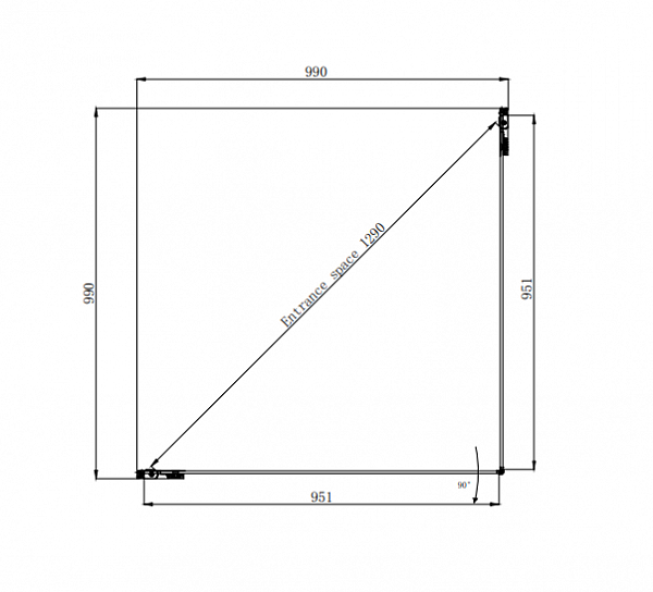 Душевое ограждение Ambassador Abner 10011106