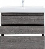 Тумба под раковину Aquanet Nova Lite 100 дуб рошелье (3 ящика) 00302479