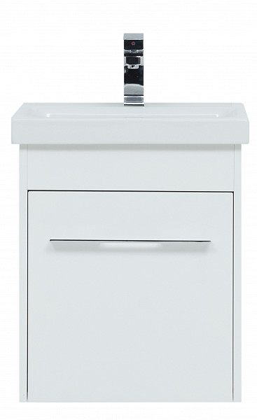 Тумба под раковину Aquanet Августа 50 (Moduo Slim) белый (ручки хром) 00274015