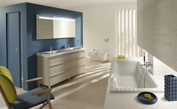 Двойная подвесная раковина Jacob Delafon Odeon Up  120х50 см E4730-00