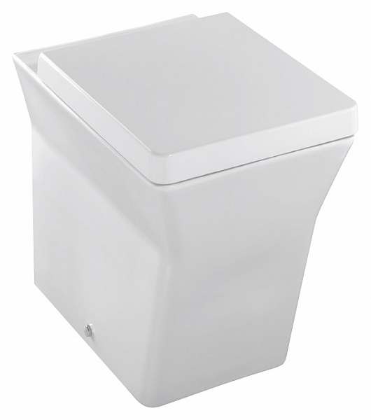 Унитаз напольный приставной Jacob Delafon Reve E4813-00, сиденье с микролифтом, под скрытый бачок