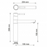 Смеситель для кухни Wasserkraft A8137