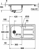 Мойка кухонная Grohe K400 31566SD0