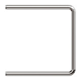 Полотенцесушитель водяной Point PN35554 500x400 П-образный (1"), хром