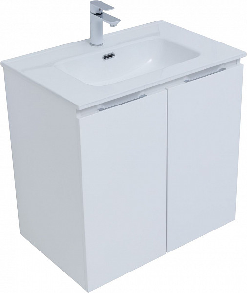 Тумба под раковину Aquanet Алвита New 70 2 дверцы, белый матовый 00303905