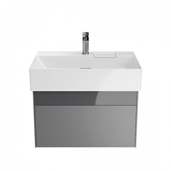 Тумба Kerama Marazzi LOGICA подвесная 2 ящика 70 см, стальной серый