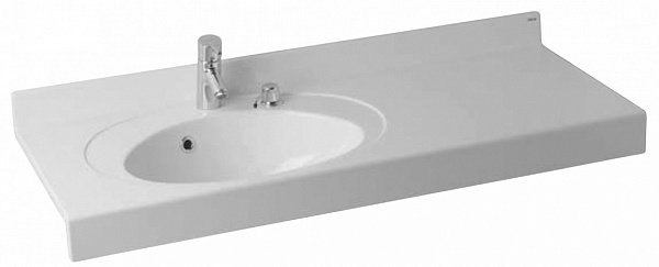 Раковина под тумбу Акватон - ОТЕЛЬ 3/120 левая с навесами 1A70093NOT01L