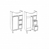 Тумба Corozo "Монро 65 Z3", Элеганс 65