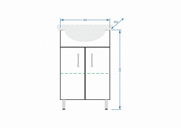 Тумба "Концепт 55 ЭКО", Уют 55