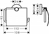 Бумагодержатель Hansgrohe Logis Universal 41723000