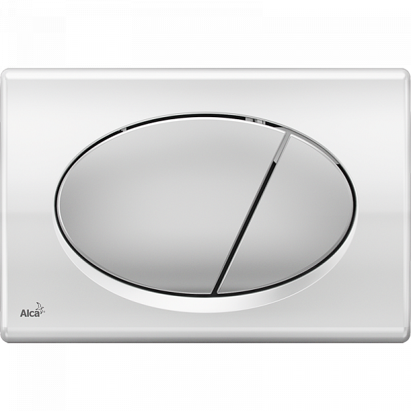 Клавиша смыва AlcaPlast M73 хром - глянцевая/матовая