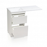 Тумба напольная Style line Даллас 110, Люкс белая, под раковину, PLUS