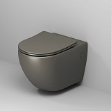 Унитаз GR-4411GSMS Color (550*365*395) ХАКИ МАТОВЫЙ подвесной БЕЗОБОДКОВЫЙ