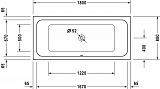 Акриловая ванна Duravit D-Code 180х80 700101000000000