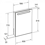 Зеркальный шкаф Roca Victoria Nord Black Edition 60 L ZRU9000098