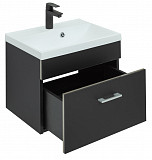 Тумба под раковину Aquanet Верона 50 черный матовый 00272430