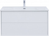 Тумба под раковину Aquanet Lino 100 (Flat) белый глянец 00287544