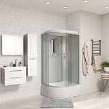 Душ.каб. NG-2310-14R (1200х800х2150) высокий поддон(40см) стекло МАТОВОЕ 4 места