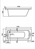 Акриловая ванна Santek Монако XL 170х75 1WH111980