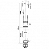 Сифон  McAlpine FWM-32